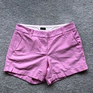 J Crew pink shorts.
